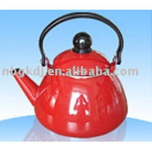 enamel tea kettle with bakelite handle and colors